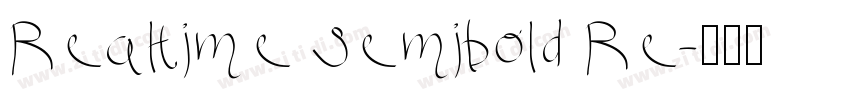 Realtime Semibold Re字体转换